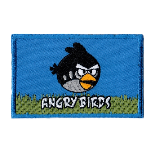 Embroidered Iron-On Patch, 8,0 x 5,0 cm, BA90