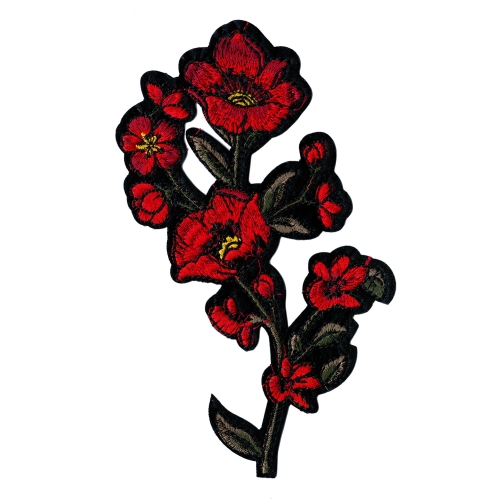 Embroidered Iron-On Patch, 16,2 x 8,0 cm, AV11