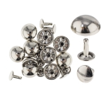 Dome Cap Rivets, ø15 mm cap, 10 pcs