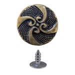 Metallist teksanööp, reljeefse mustriga, ø20 mm, suurus: 32L