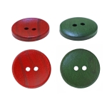 Wooden Button, 2 holes, ø25 mm x 4,5 mm (button size: 40L)