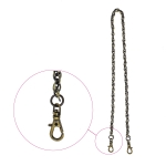 Decorative iron chain with clasps, 45 cm