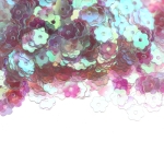 Siledapinnalised lillekujulised plastlitrid / Flat Flower Sequins, 1 Center Opening / ø6mm