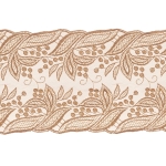 Tüllile tikitud pits, 15 cm, D57-4082