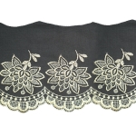 Tüllile tikitud metallikpits, 13,5 cm, MT57-4019