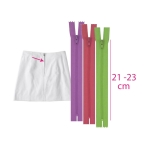 Closed end spiral zipper, 4mm, S40, 21-23 cm 