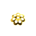 Bead Cap with Flower Pattern / 8mm