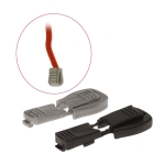 Plastic cord 7 x 14 x 19 mm, suitable for (elastic) cord ~ø4-5 mm