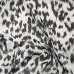 Leopardimustriga, täissiidist õhuline kangas, 140cm, 13204