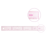 Transparent Thin Plastic metric Ruler 5 cm x 60 cm DY2660