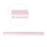 Transparent Thin Plastic inch/cm Ruler, 5cm x 61cm, B-97, KL3580