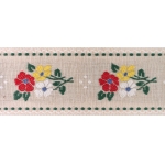 Embroidered Cotton Ribbon, 50 mm, 9451020