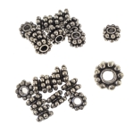 Spacer Bead, metal bead, ø6,7 mm x 4,4 mm, hole ø2,5 mm, 10pcs, KL3524
