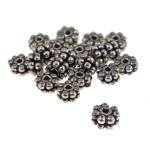 Spacer Bead, metal bead, ø5,3 mm x 2,9 mm, hole ø1,1 mm, 20pcs, KL3523