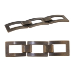 Metal spacer 85 mm x 20 mm, suitable for belt width 10 mm 