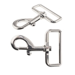 Swivel hook; swivel latch; snap hook with twist base, 63 x 46 mm for belt 35-38 mm
