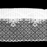 Plisseeritud pits atlaspaelaga 8 cm