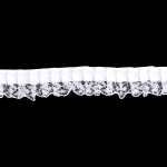 Volditud atlaspael pitsiga 2 cm