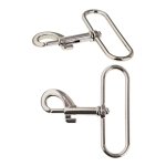 Karabiinihaka, jousilukko, 54 x 57 mm, hihnaan leveydella 45-50 mm