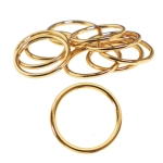 Тонкое и легкое металлическое кольцо ø12 мм, толщина 1,3 мм.