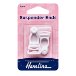 Hook-on Suspender Ends, 1 paiR (2 pcs), Hemline