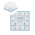 4` x 4` Inch Scale Quilting Ruler with 1/8` grid, Le Summit 34144