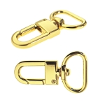Swivel hook; swivel latch; swivel ring; snap hook, key clasp, 44 mm for belt 20 mm