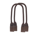 Ручки из текстиля и кожи, 48см.