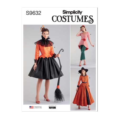 Simplicity Sewing Pattern S9632 MISSES` COSTUMES BY THERESA LAQUEY, SS9632