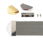 Kruvikinnitusega metallist rihmaotsik rihma laiusele 18(-20)mm