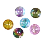 Ümar kristallilaadne akrüülnööp 12mm, 20L