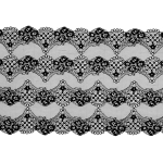 Joustava pitsinauha 22 cm, ELP129