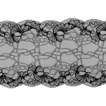 Кружево эластичное 23 cм, ELP134