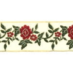 Лента органза с вышивкой 5 cм, 130619