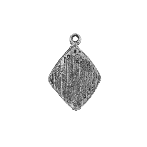 Ripats antiikse mustriga, Metal Ornamental Charm, 21 x 15mm