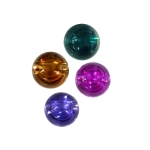 Ümar kristallilaadne akrüülnööp 12mm, 20L