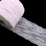 Joustava pitsinauha glitter-efektillä 15,5 cm, ELP254