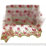 Tüllile tikitud pits, 15 cm