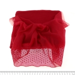 Tüllile tikitud pits, 24 cm