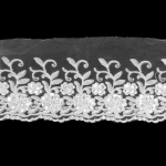 Pärlitega tikandiga pits tüllil, 10 cm