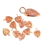 Pronssiriipukset 10 x 15 mm, 10 kpl, BA2054