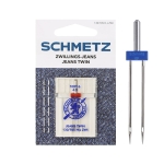Двойные иглы для домашних швейных машин для плотных материалов (Twin-Jeans) Schmetz