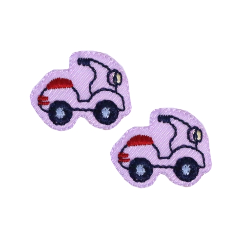 Embroidered Iron-On Patch, 2,8 x 2,2 cm, x2, AJ16