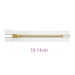 Metall-tõmblukud pikkusega 10 cm - 14 cm