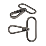 Karabiinihaka, jousilukko hihnaan leveydella 35 mm (max.38mm)