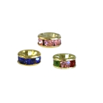 Vahedetail klaaskristallidega erinevate ehete valmistamiseks, 6 x 3mm