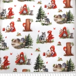 Ohut kuviollinen puuvillakangas, France, 140 cm, Toile Provence