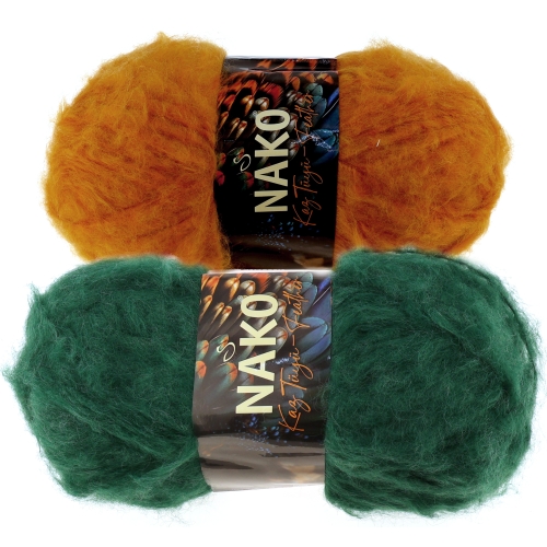 Пряжа Nako, Kaz Tüyü Feather, 100 g = 200 m