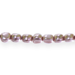 Irregularly-shaped glass beads, 7x6mm