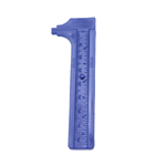 Pärlimõõdik, plastikust kuni 8cm- suuruste esemete mõõtmiseks, Bead Measuring Slide Gauge, Beadalon 222F-002